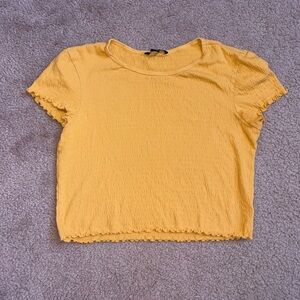 American Eagle Crop Top, Yellow, Size Medium